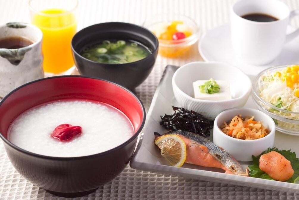 Dishes of a Japanese diet for 14 days